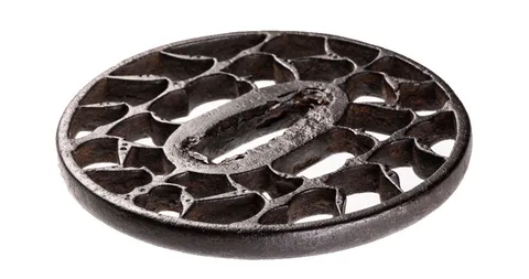 Detail von Tsuba · Kyō-sukashi