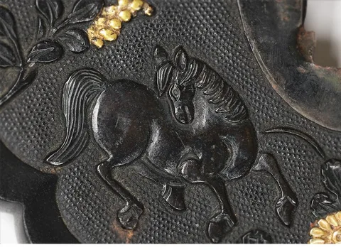 Detalle de Tsuba · Mino