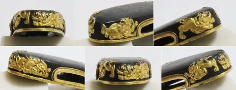 Dettaglio di Fuchi-kashira · Ko-Kinkō
