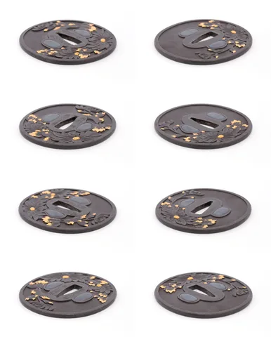 Detalle de Tsuba daishō · Suruga Takaoki