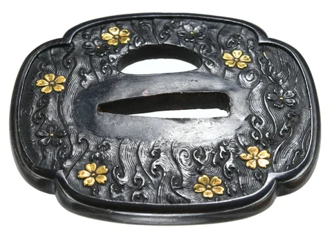 Detail von Tsuba · Kyō-kinkō