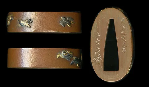 Guarniciones de Tsuba y fuchi · Haruaki Hōgen