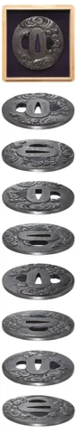 Detalle de Tsuba · Masatomo (escuela Chōshū)