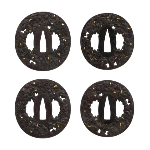 Guarniciones de Tsuba daishō · Masatsugu (Bushū)