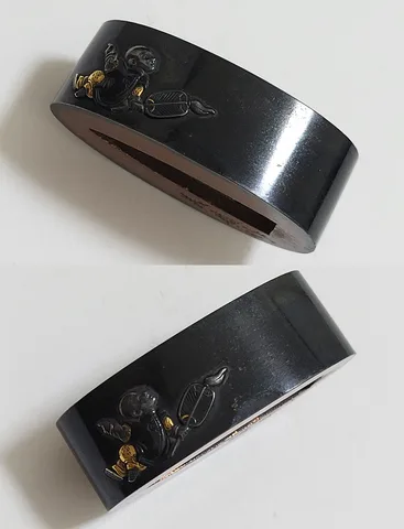 Detail von Fuchi-kashira · Mitsuhiro (Tamagawa-Schule)