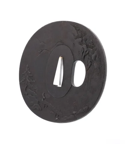 Dettaglio di Tsuba · Masatomi (Chōshū)