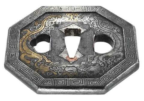 Dettaglio di Tsuba · Namban