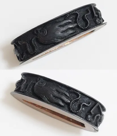 Detalle de Fuchi-kashira · Mino