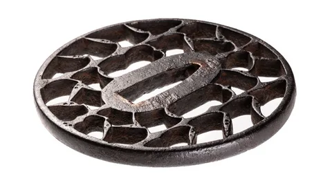 Detail von Tsuba · Kyō-sukashi