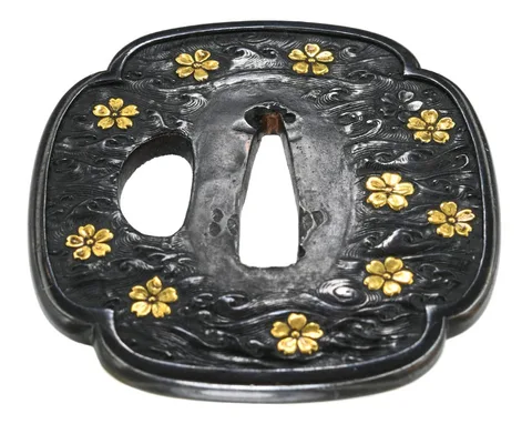 Detail von Tsuba · Kyō-kinkō