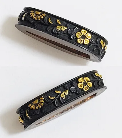 Detalle de Fuchi-kashira · Ko-Mino