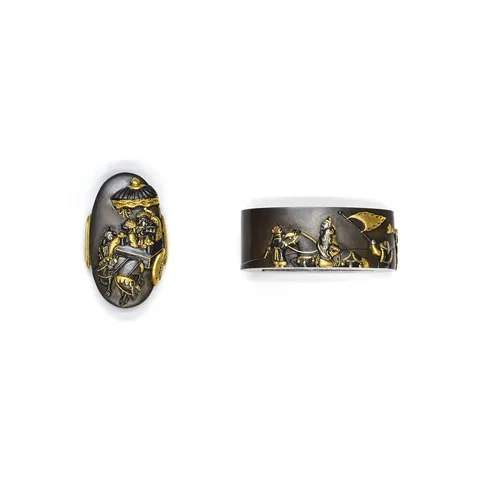 Guarniciones de Fuchi-kashira · Saitō Masaoki