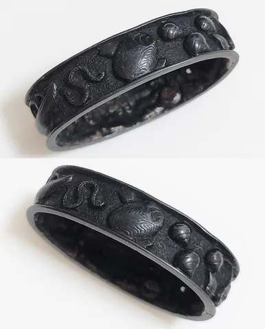 Detalle de Fuchi-kashira · Mino