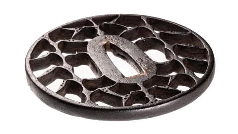Detail von Tsuba · Kyō-sukashi