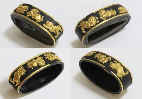 Dettaglio di Fuchi-kashira · Ko-Kinkō