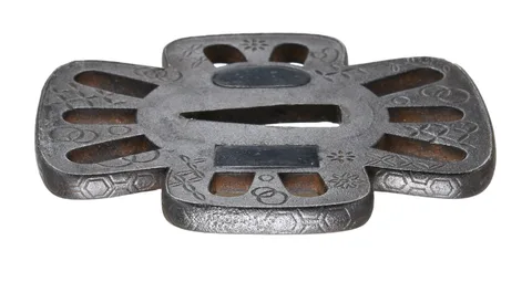 Detalle de Tsuba daishō · Norisuke