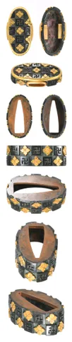 Guarniciones de Tsuba y fuchi-kashira · Nomura