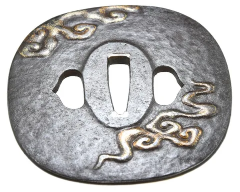 Dettaglio di Tsuba · scuola Kumagaya