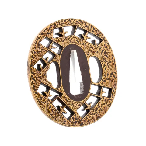 Detail von Tsuba · Kyō Kenjō