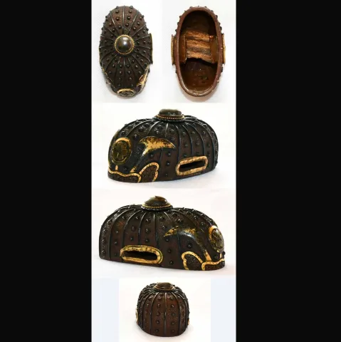 Detalle de Fuchi-kashira · escuela Mito