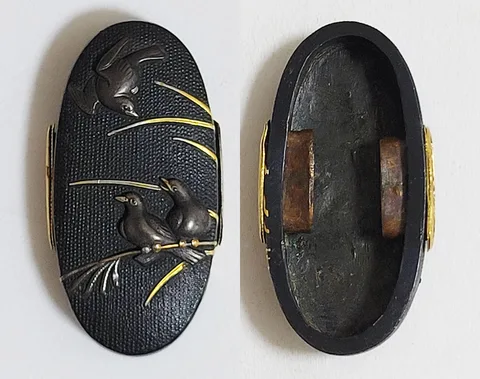 Dettaglio di Fuchi-kashira · Iwamoto Konkan