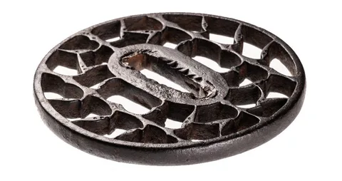 Detail von Tsuba · Kyō-sukashi
