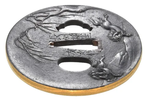 Detail von Tsuba · Tomoyuki (Chōshū)