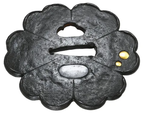 Detalle de Tsuba · Tanshū-jū Sadamasa