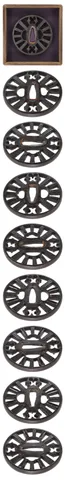 Detalle de Tsuba · Akita Shōami