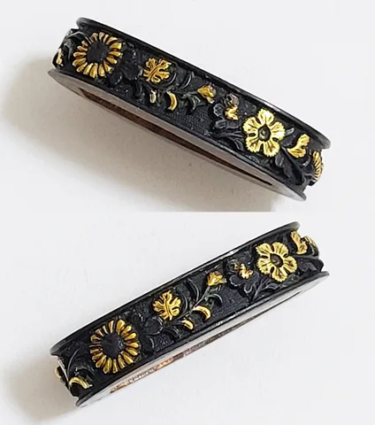 Detalle de Fuchi-kashira · Ko-Mino