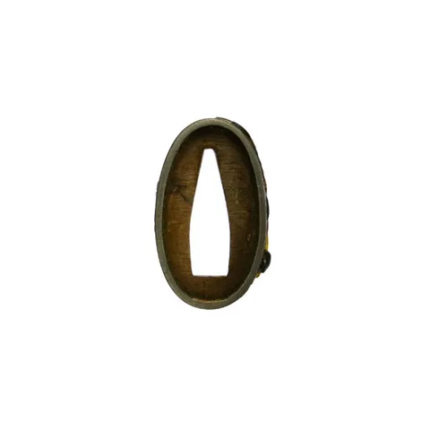 Detalle de Fuchi-kashira · Kazuki (escuela Ōmori)