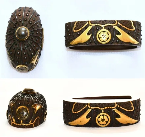 Guarniciones de Fuchi-kashira · escuela Mito