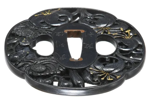 Dettaglio di Tsuba · Bushū Masatoshi