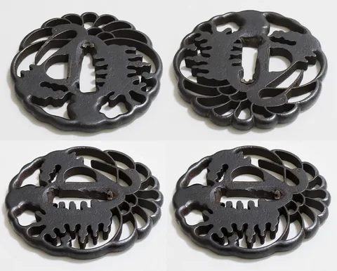Detalle de Tsuba · escuela Hayashi (Higo)