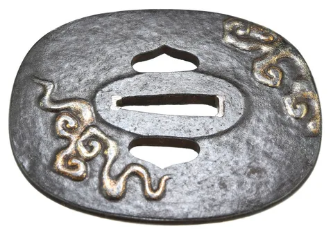 Dettaglio di Tsuba · scuola Kumagaya