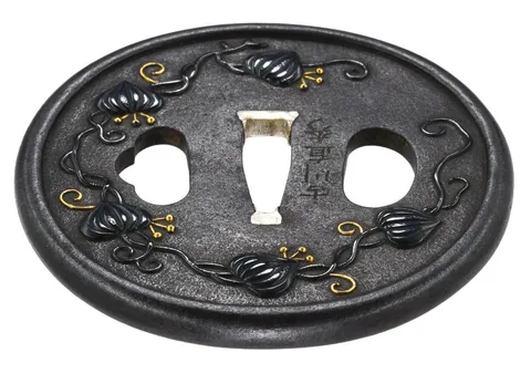 Dettaglio di Tsuba daishō · Furukawa Naohide