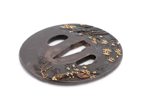 Detalle de Tsuba · Yoshimichi