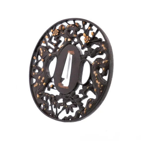 Detalle de Tsuba · escuela Tetsugendō
