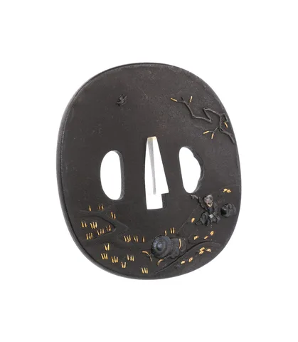 Detalle de Tsuba (pareja daishō) · Aizu Shōami