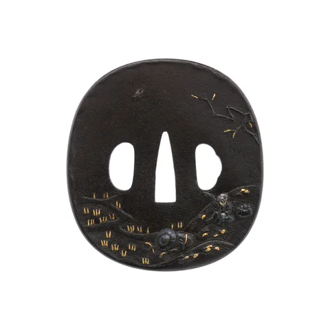 Guarniciones de Tsuba (pareja daishō) · Aizu Shōami