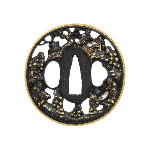Guarniciones de Tsuba · Kadono Yukinaga (Hikone-bori)