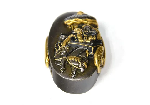 Detalle de Fuchi-kashira · Saitō Masaoki