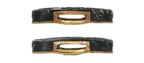 Dettaglio di Fuchi-kashira · Kaga kinkō