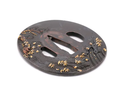 Detalle de Tsuba · Yoshimichi