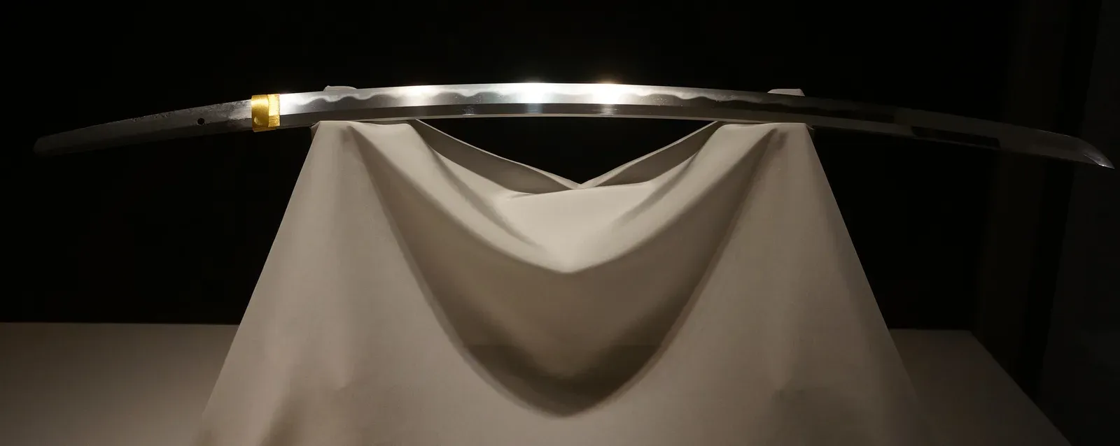 Katana conocida como Ishida Masamune, siglo XIV, Bien Cultural Importante conservado en el Museo Nacional de Tokio.
